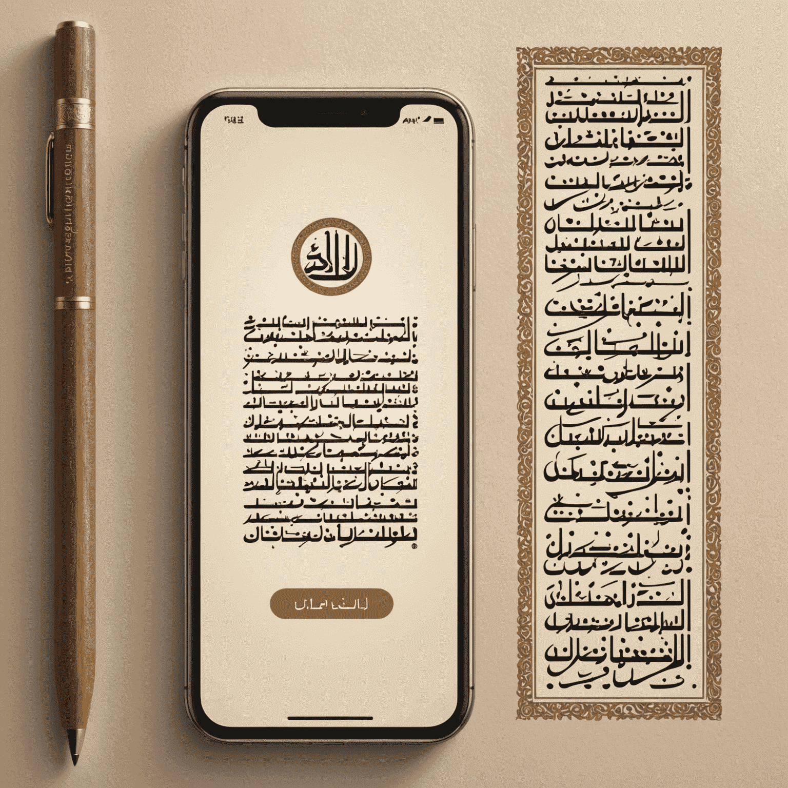 صورة توضيحية لدمج اللغة العربية تظهر واجهة تطبيق بالعربية مع نص من اليمين إلى اليسار